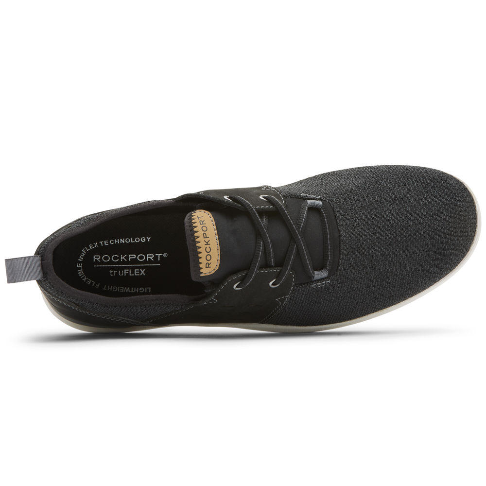 Rockport Singapore Mens Sneakers - truFLEX Tie Black - XL1487593